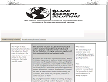 Tablet Screenshot of blackeconomybusinesssolutions.com